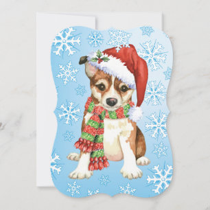 Cartão De Festividades Natal Norueguês Lundehund