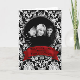 Cartão De Festividades Natal - Nossa Família para a Sua - Inserção da Fot