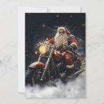 Cartão De Festividades Natal Papai Noel andando de moto<br><div class="desc">moto de natal santa claus christmas,  motor retro vintage chopper,  neve personalizada de roda motorizada,  feliz de sorriso fofo,  barba vermelha feliz homem,  ilustração de comemoração feriado de inverno,  moto santa claus christmas, </div>