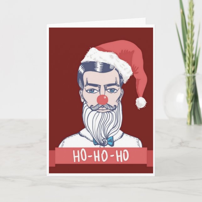 Cartão De Festividades Natal - Papais noeis da Polícia de Redes Sociais (Frente)