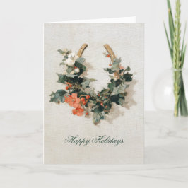 Cartão De Festividades Natal para a Equestre Festiva