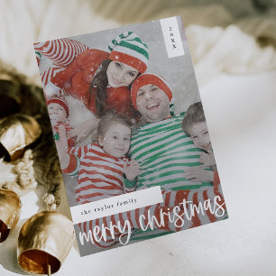 Cartão De Festividades Natal para a Família Fácil e Fácil da MARIAH