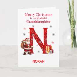 Cartão De Festividades Natal Para Netas Adicione Um Nome