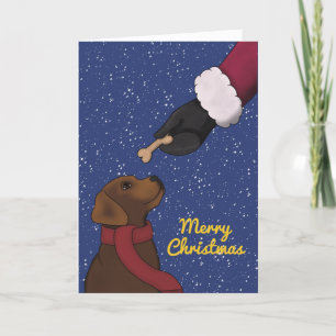 Cartão De Festividades Natal para o varejista de chocolate