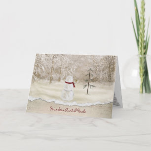 Cartão De Festividades Natal para tia e tio