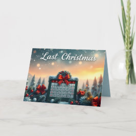 Cartão De Festividades Natal passado