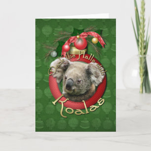 Cartão De Festividades Natal - Passe os corredores - Koalas
