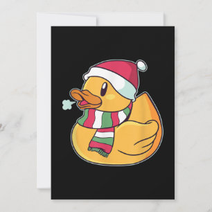 Cartão De Festividades Natal Pato Dub Fofo