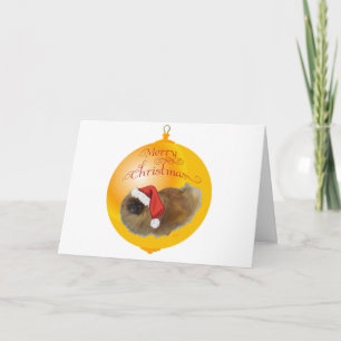 Cartão De Festividades Natal Pekingese