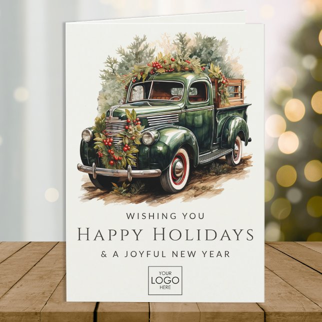 Cartão De Festividades Natal personalizado elegante para profissionais de (Criador carregado)