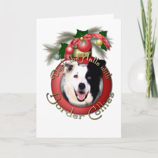 Cartão De Festividades Natal - plataforma os salões - Collies de beira (Frente)