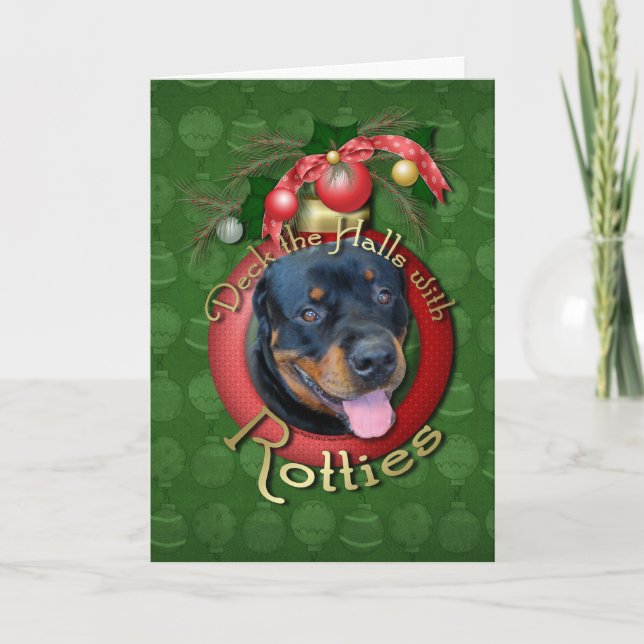 Cartão De Festividades Natal - plataforma os salões - Rotties - Harley (Frente)
