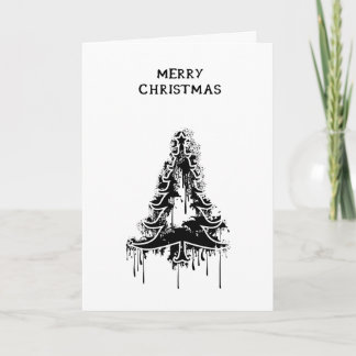 Cartão De Festividades Natal preto v5