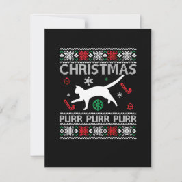 Cartão De Festividades Natal Purr Purr Purr