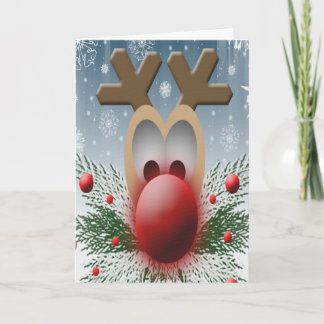 Cartão De Festividades Natal Reindeer Feriados Engraçados Humor Xmas