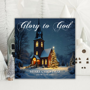 Cartão De Festividades Natal religioso da Igreja Católica Tradicional