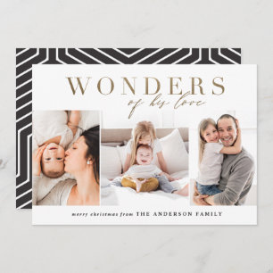 Cartão De Festividades Natal religioso moderno, multi-natal