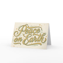 Natal Retrô Vintage Paz na Terra