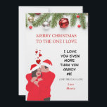 CARTÃO DE FESTIVIDADES NATAL ROMÂNTICO ROMÂNTICO/MULHER PERSONALIZADO<br><div class="desc">Este cartão de Natal personalizado,  engraçado e romântico é a maneira perfeita de expressar seu amor e compartilhar algumas risadas com seu cônjuge durante o feriado. Será um bem-estar apreciado e um lembrete do seu vínculo especial. Incluir uma ilustração ou imagem que combine humor e romance.</div>