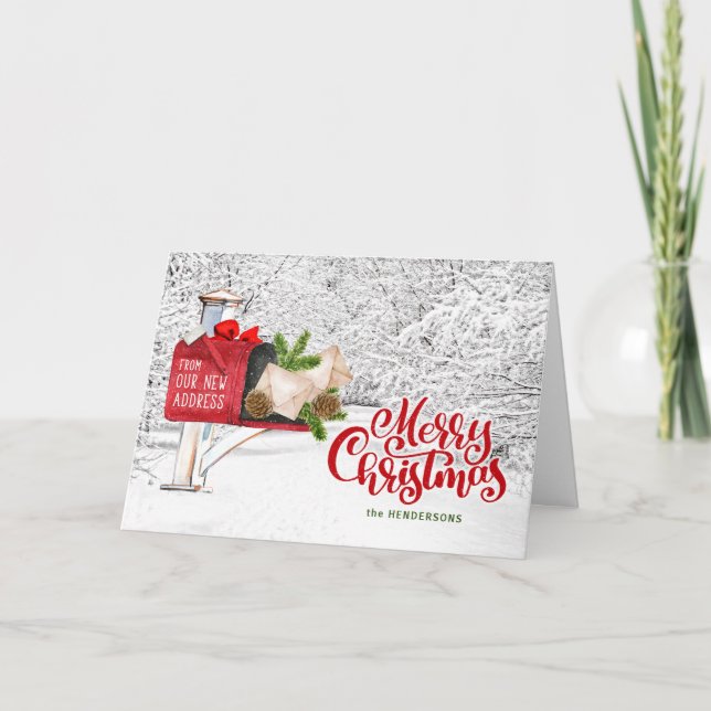 Cartão De Festividades Natal Rurículo do Nosso Novo Endereço (Frente)