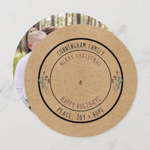 Cartão De Festividades Natal Russo redondo