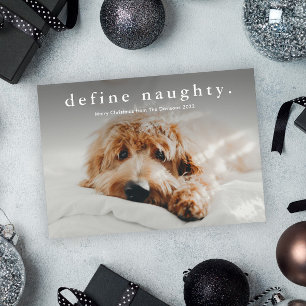 Cartão De Festividades Natal Simples de Animais Divertidos 