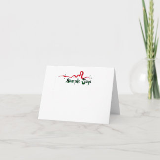 Cartão De Festividades Natal simples do notecard das alegrias