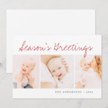 Natal Simples Moderno Saudação Três Foto