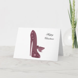 Cartão De Festividades Natal Stiletto Calçados Art