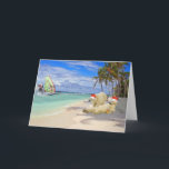 Cartão De Festividades Natal surfando do papai noel<br><div class="desc">Cartões de Natal surfando com um engraçado,  Papai Noel do papai noel Cool que surfa com alguns ursos polares legal que refrigeram em uma ilha tropical. Cartões de Natal legal para fãs dos cartões excepcionalmente engraçados que divertirão este Natal.</div>