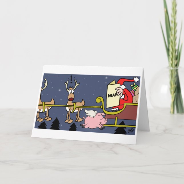 Cartão De Festividades Natal - surpresas (Frente)