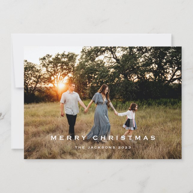 Cartão De Festividades Natal Tradicional (Frente)