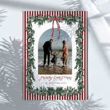 Natal Tradicional de Foto de Família com Arco de S