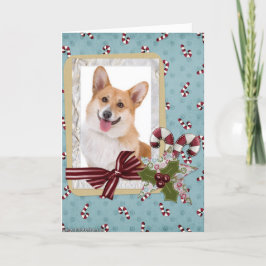 Cartão De Festividades Natal tradicional do Welsh Corgi
