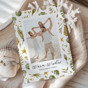 Cartão De Festividades Natal Tropical de Mele Kalikimaka