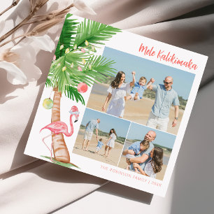 Cartão De Festividades Natal Tropical Havaiano Mele Kalikimaka