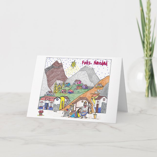 Cartão De Festividades Natal Venezuela (VE) - Feliz Navidad (Frente)