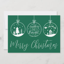 Natal Verde Alegre e Brilhante