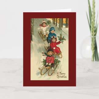 Cartão De Festividades natal vintage