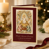 Natal Vintage Católico Menino Jesus Anjos