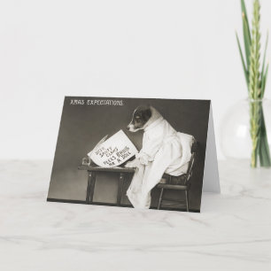 Cartão De Festividades natal vintage Engraçado