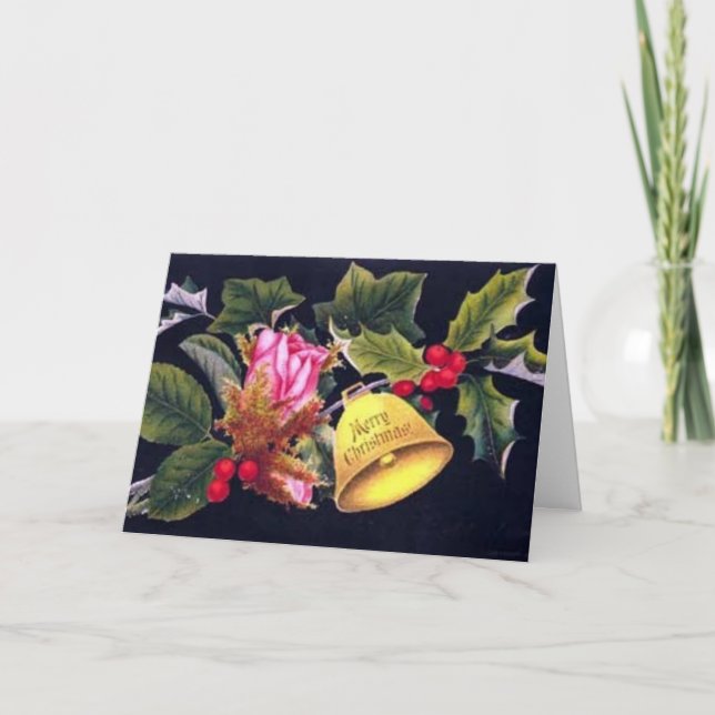 Cartão De Festividades Natal vitoriano (Frente)