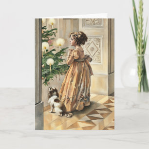 Cartão De Festividades Natal vitoriano