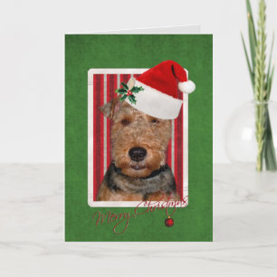 Cartão De Festividades Natal Welsh Terrier