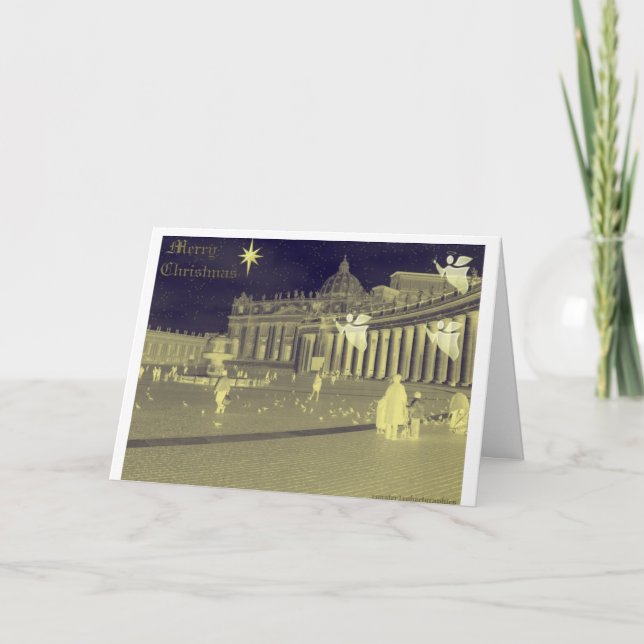 Cartão De Festividades Natal-Zazzel alegre (Frente)