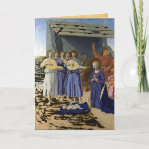 Cartão De Festividades NATIVIDADE Antiga Bênção Irlandesa de Natal Parchm