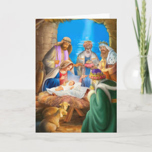Cartão De Festividades Natividade da imagem de Jesus x mas para os cartõe
