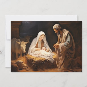 Cartão De Festividades Natividade Menino Jesus Cristão Feliz Natal