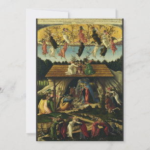 Cartão De Festividades Natividade Mística por Sandro Botticelli