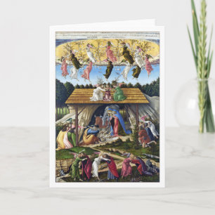 Cartão De Festividades Natividade Mística por Sandro Botticelli